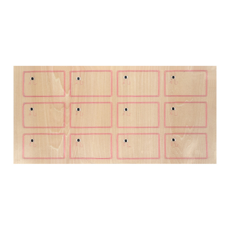 RFID Wood Inlay Sheet with Mifare 1k Prelam
